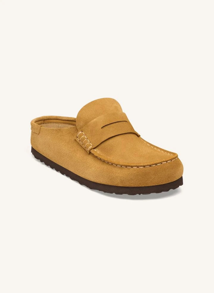 BIRKENSTOCK - Naples شباشب من الجلد المدبوغ | أصفر