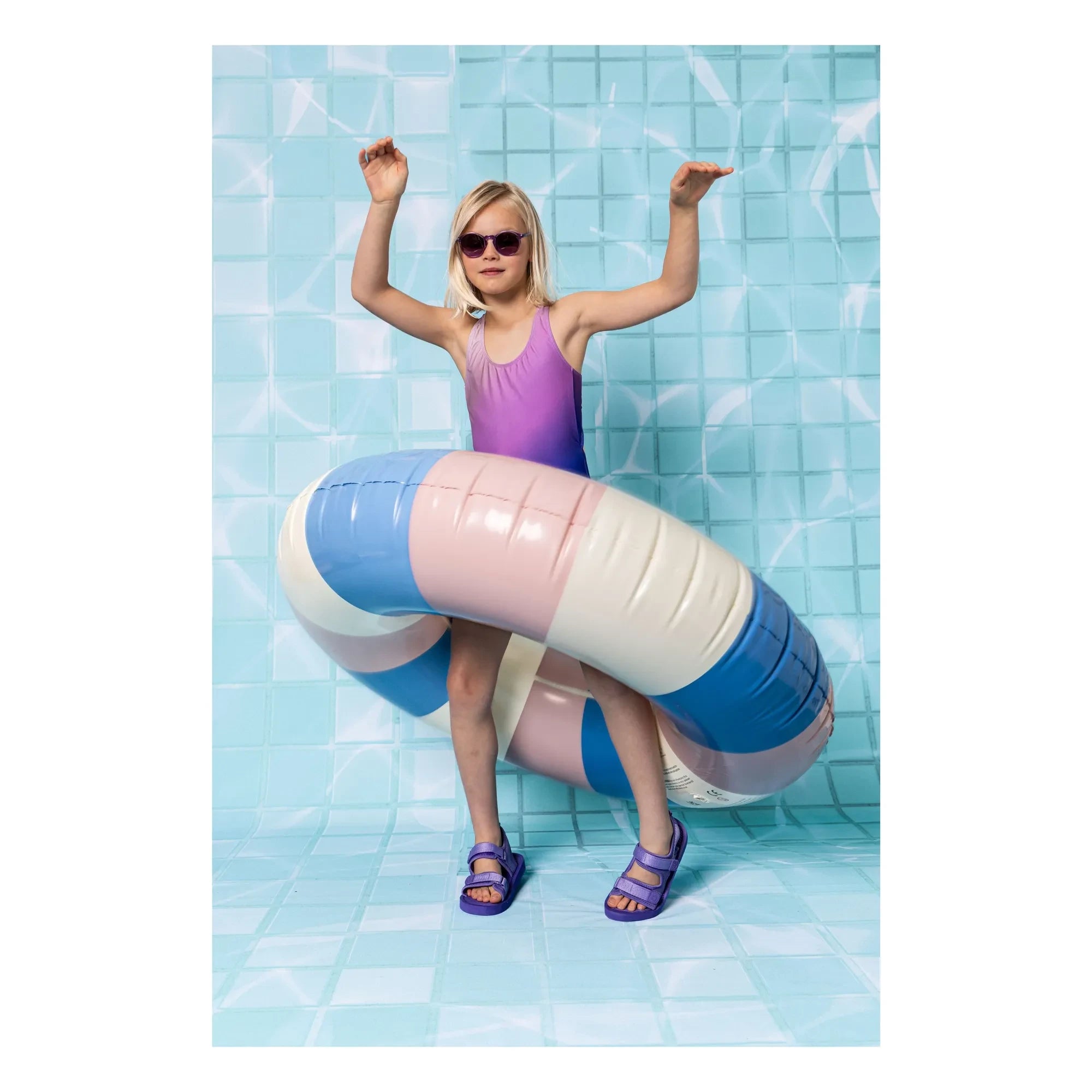Hundred Pieces - Bay Backswimmer Mayo | Mavi Azure
