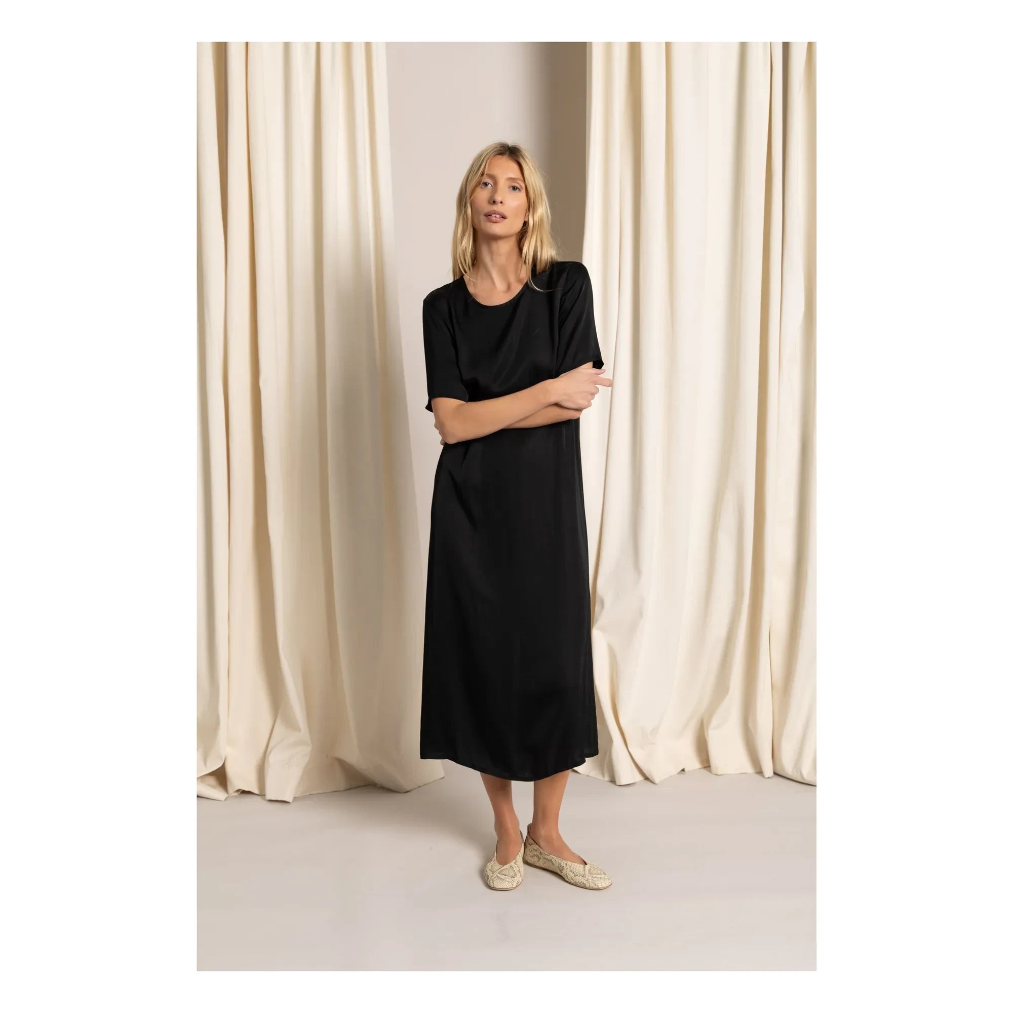 Smallable Woman - Edith T-shirt elbise | Siyah