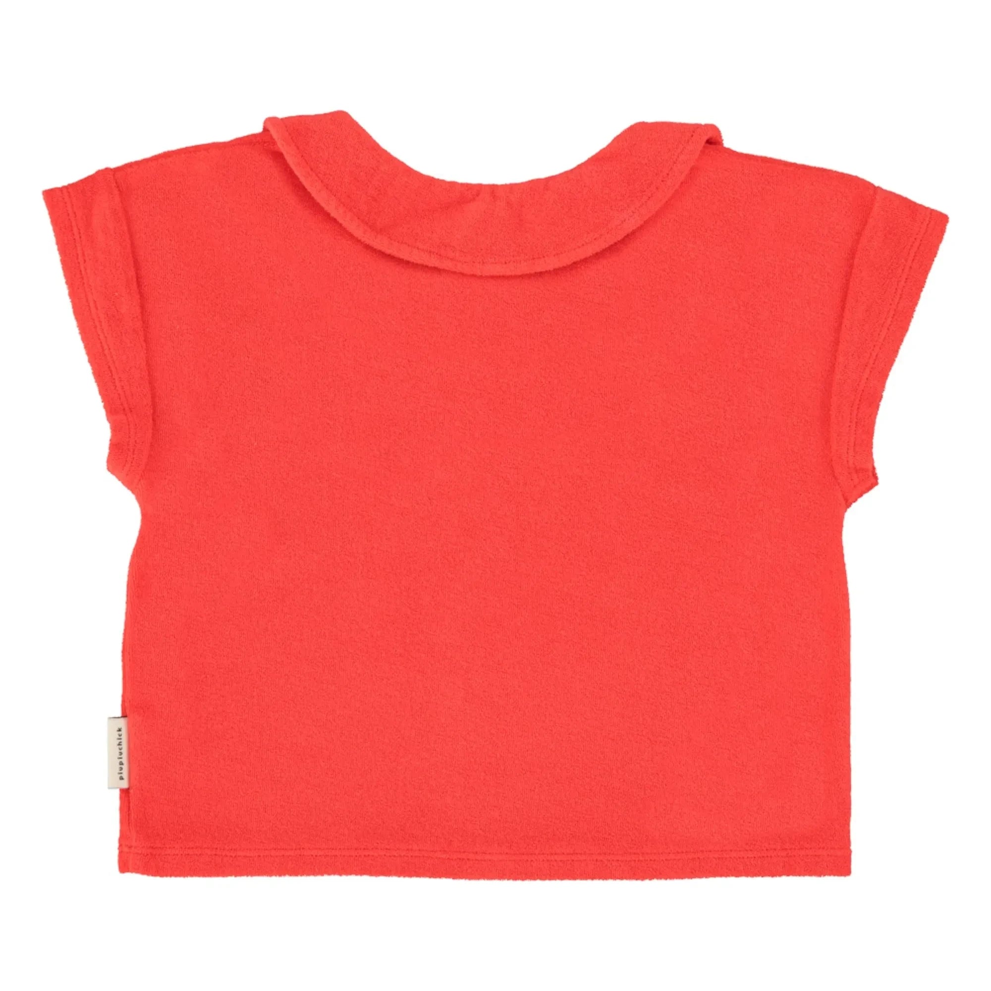 Piupiuchick - Amour Eponge Organik Pamuk T-shirt | Kırmızı