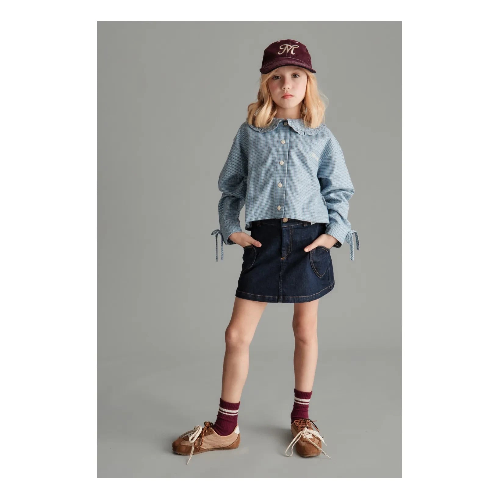 Mipounet - Florence Peter Pan Yaka Gömlek | Mavi