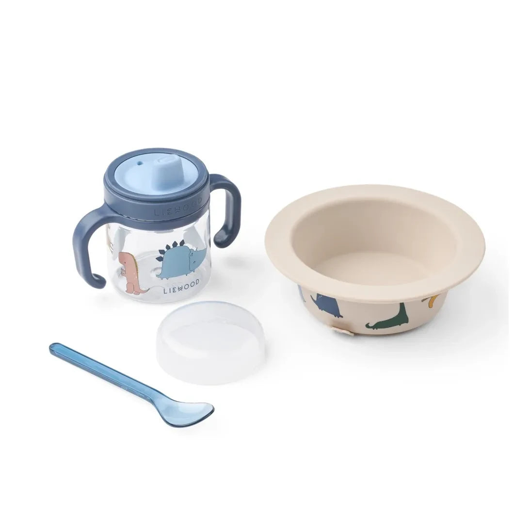 Liewood - Becket Yemek Takımı | Dino kükreme/Kumlu