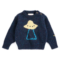Bobo Choses - Baby Wool Saucer Kazak | Lacivert