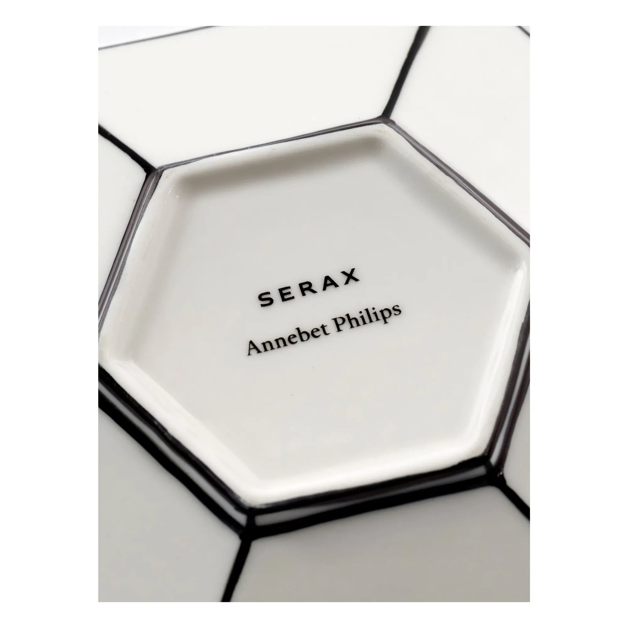 Serax - Annabet Philips fincan ve tabak takımı - 2'li | Noir/Blanc