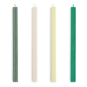 Hay - Dörtgen mumlar - 4'lü set | Yeşil