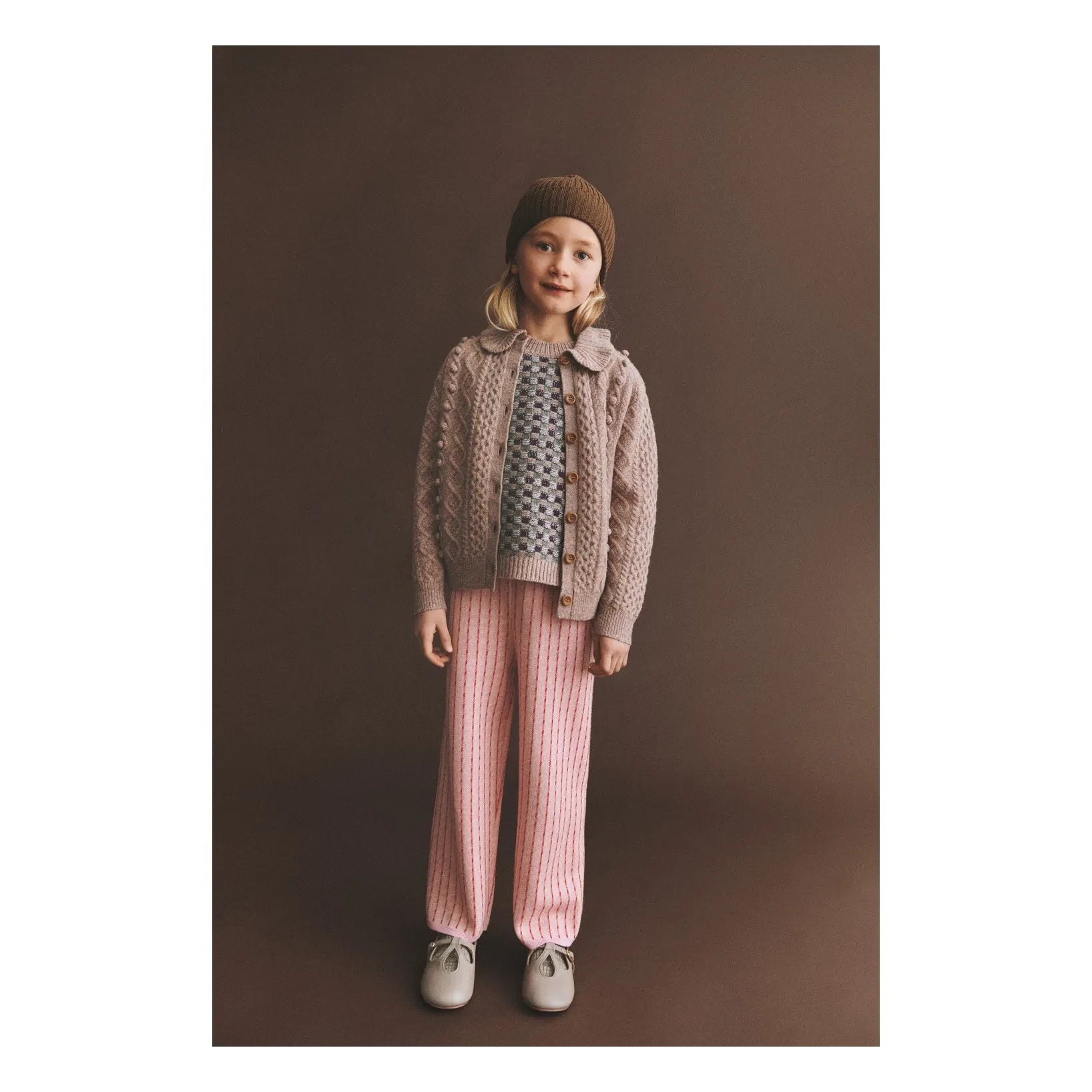 FUB - Aran Yün Hırka | Toz Pembe