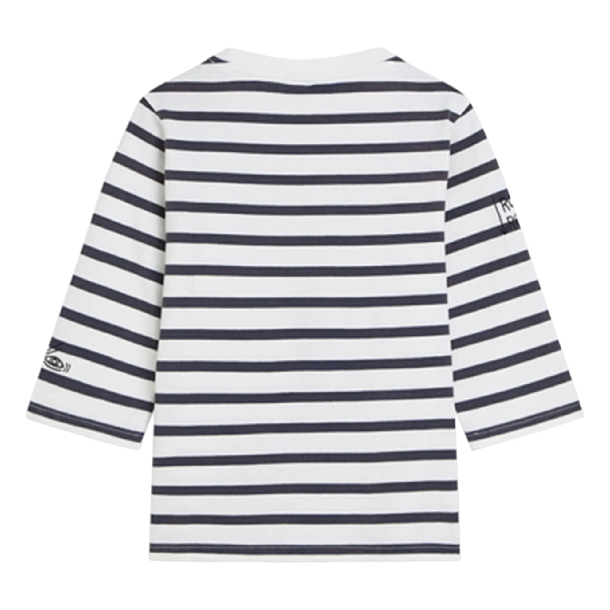 Scotch & Soda - Basquiat Breton Çizgili Tişört | Lacivert