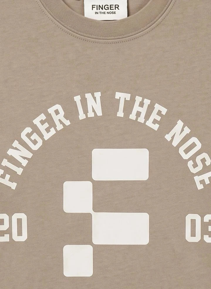 فinger in the nose - سكو فINGER 2003 قميص قطن عضوي | رمادي