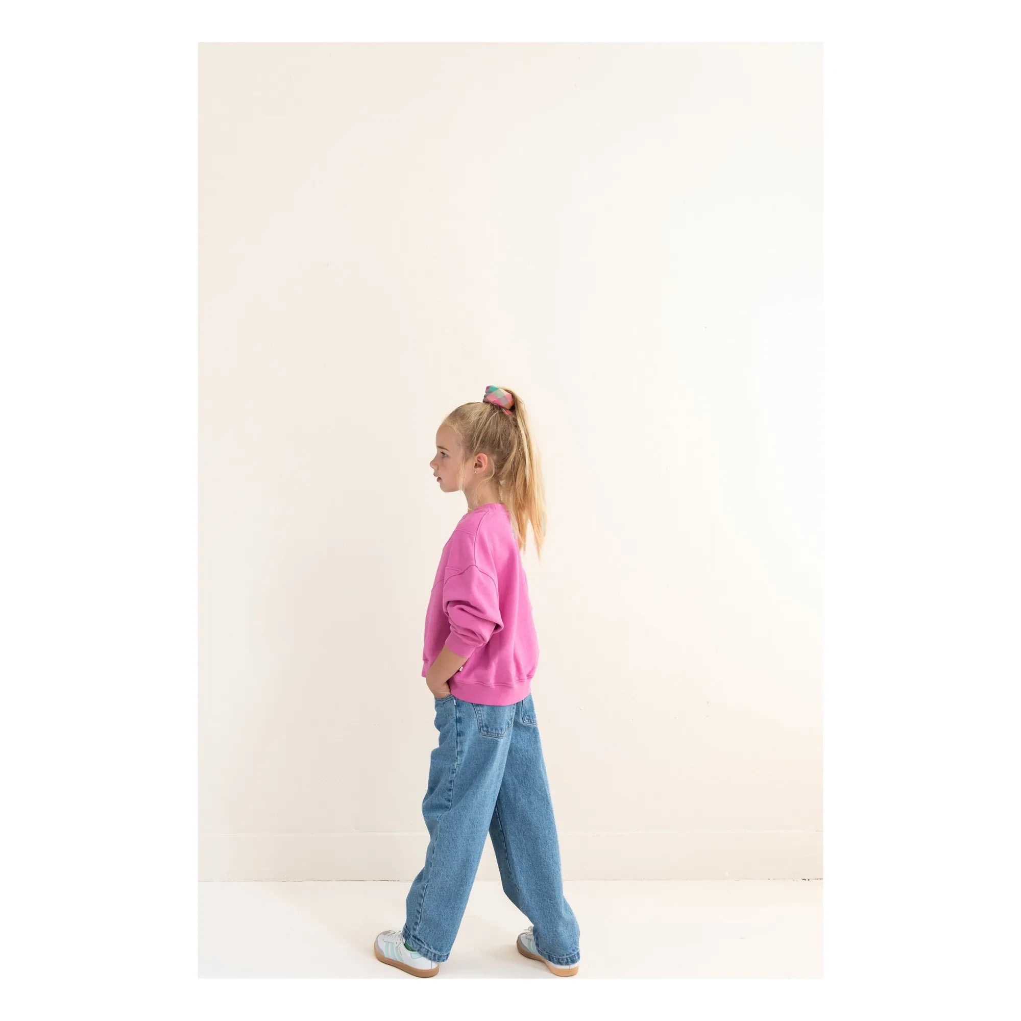 Jenest - Tammie organik pamuk sweatshirt | Fuşya