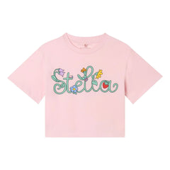 Stella McCartney Kids - Stella Organik Pamuk Kısa Tişört | Pembe