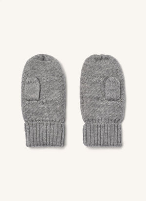 Wheat - Towsi Jakarlı Merino Yün Eldiven | Gri