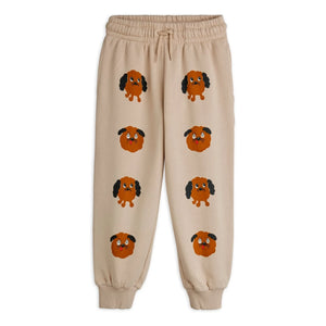 Mini Rodini - Doggies Organik Pamuklu Jogger | Gri melanj