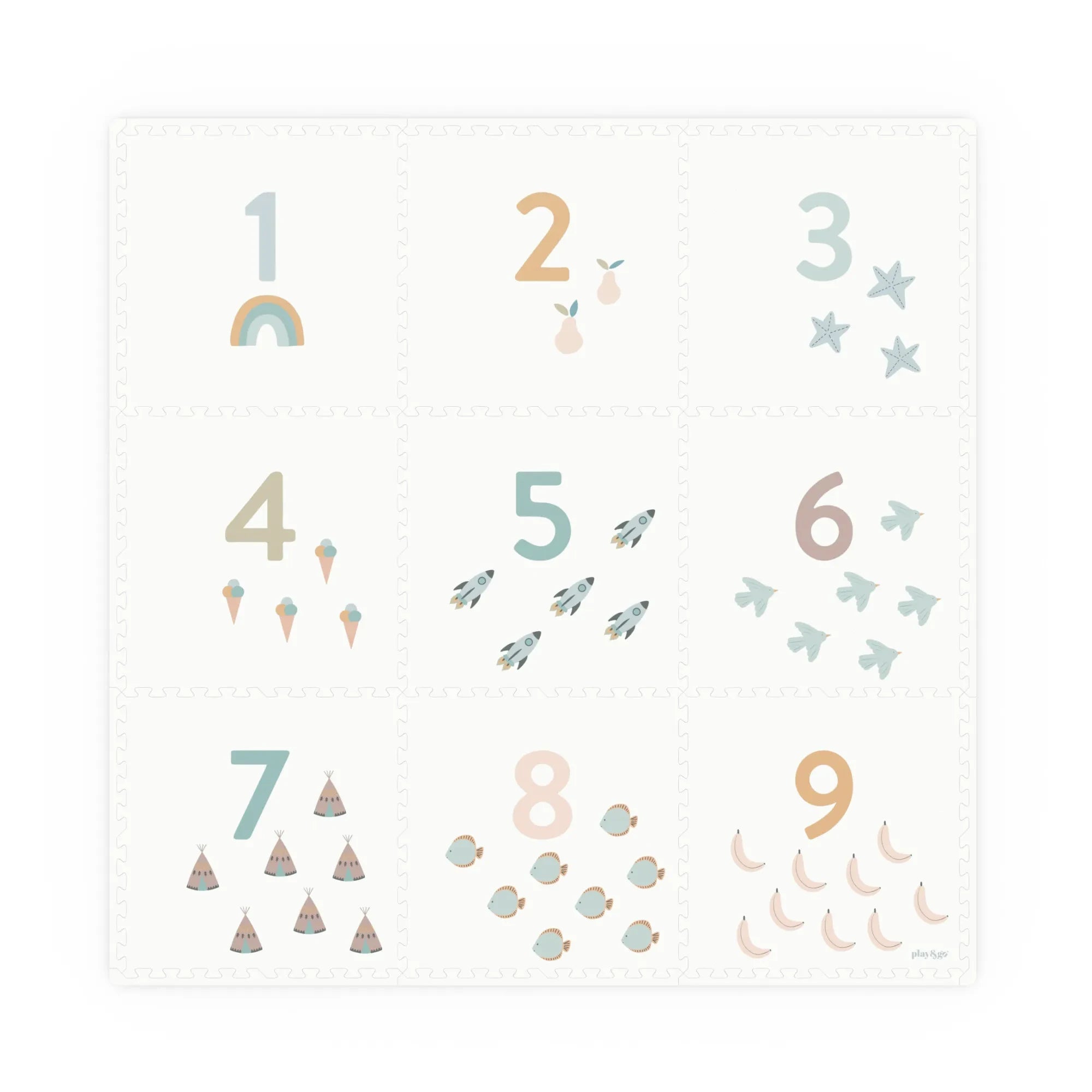 Play and Go - Tiloo modüler oyun matı - Number