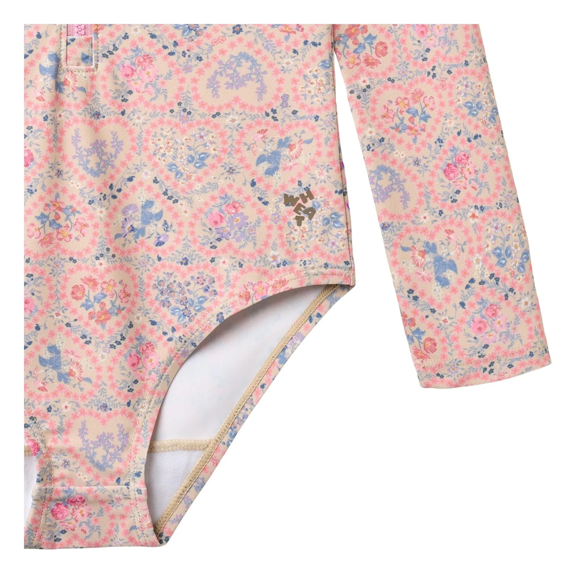 Wheat - Margot Fleuri Geri Dönüştürülmüş Elyaf UV Korumalı Mayo | Açık Pembe