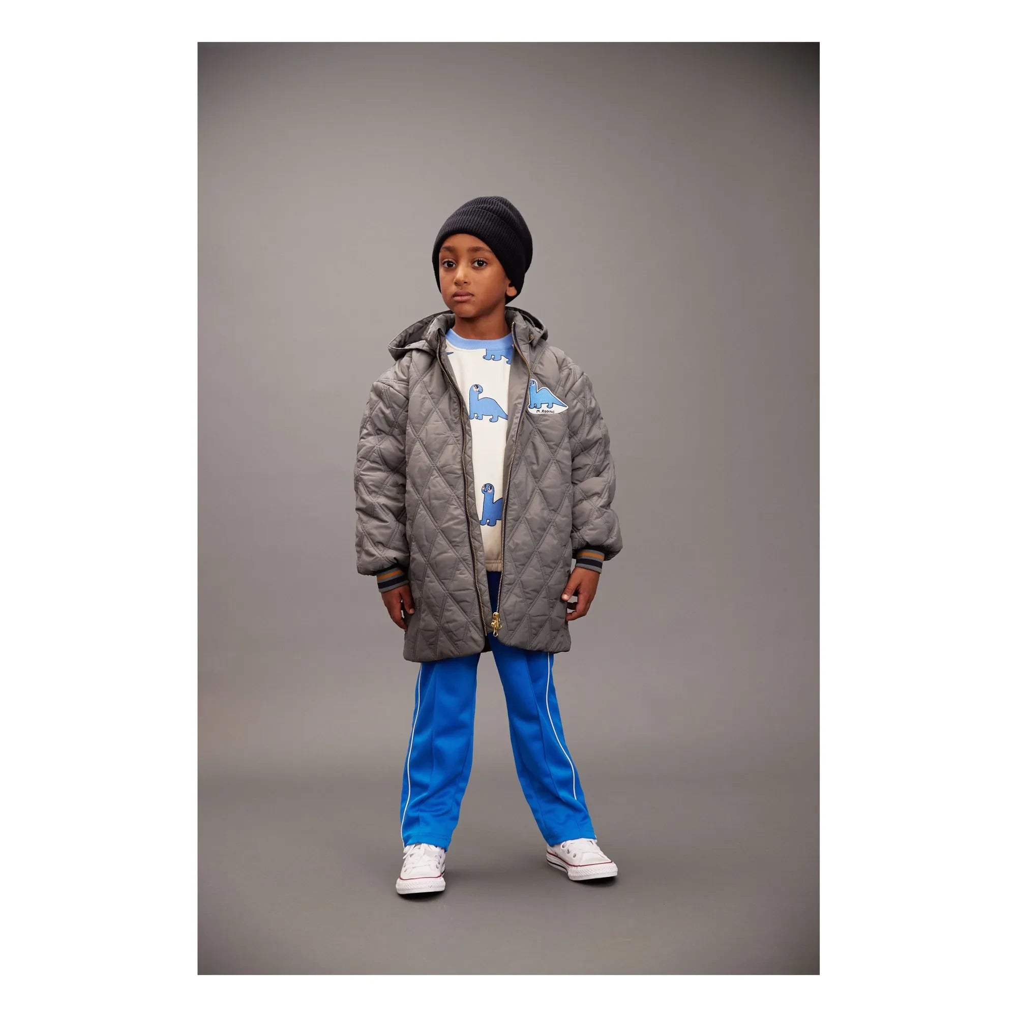 Mini Rodini - Dinos organik pamuklu sweatshirt | Ecru