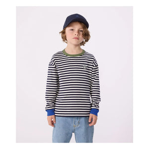 Petit Bateau - Çizgili Tişört | Mavi