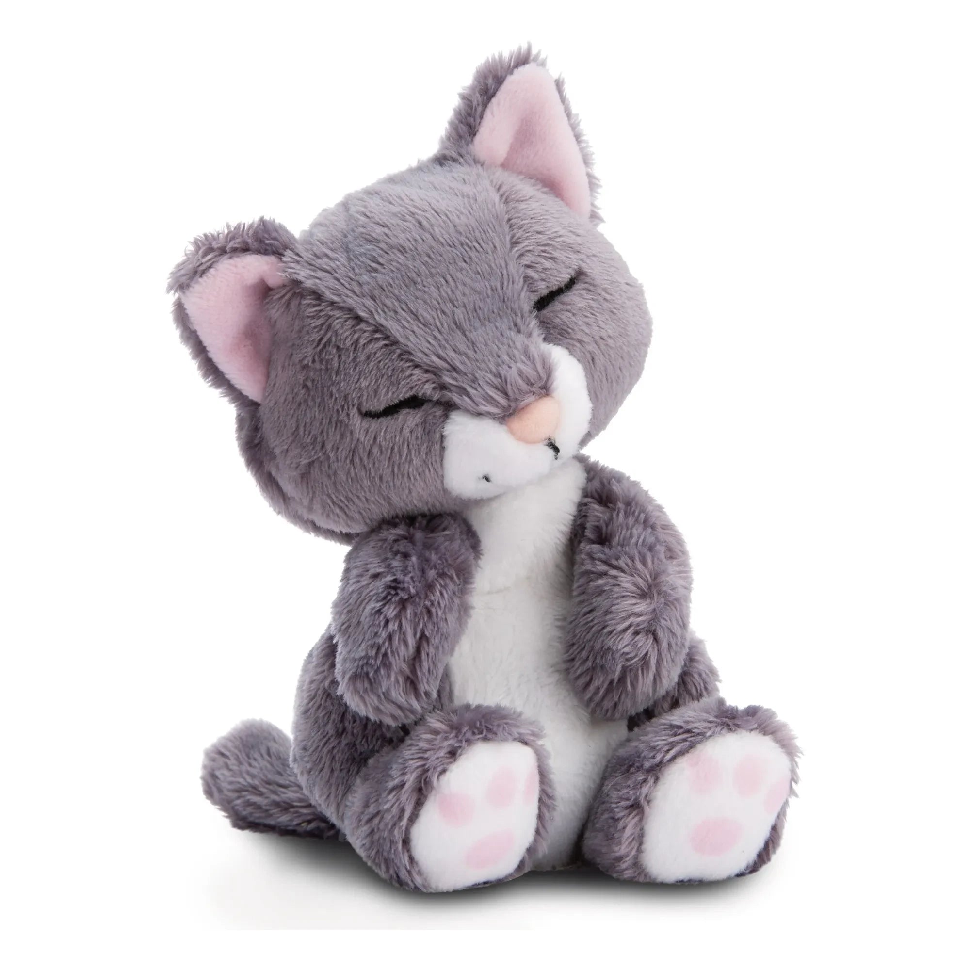 Nici - Sarılan Oyuncak Kedi - Uyuyan Evcil Hayvanlar | Gri