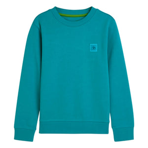 Scotch & Soda - Logo Badge Sweat Organik pamuk | Lagoon Blue