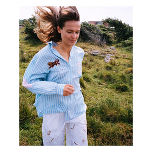 SISSEL EDELBO - Pil çizgili gömlek | Yeşil