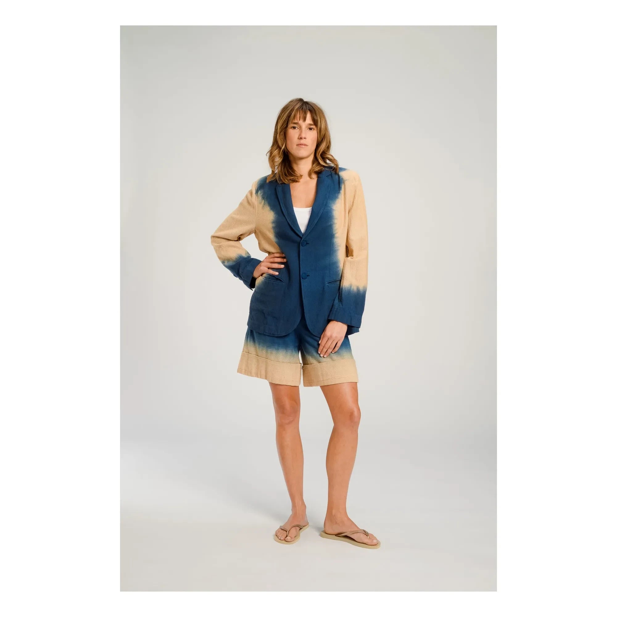 Virginie de Vinster - Blazer Tye and Die Oga | Mavi