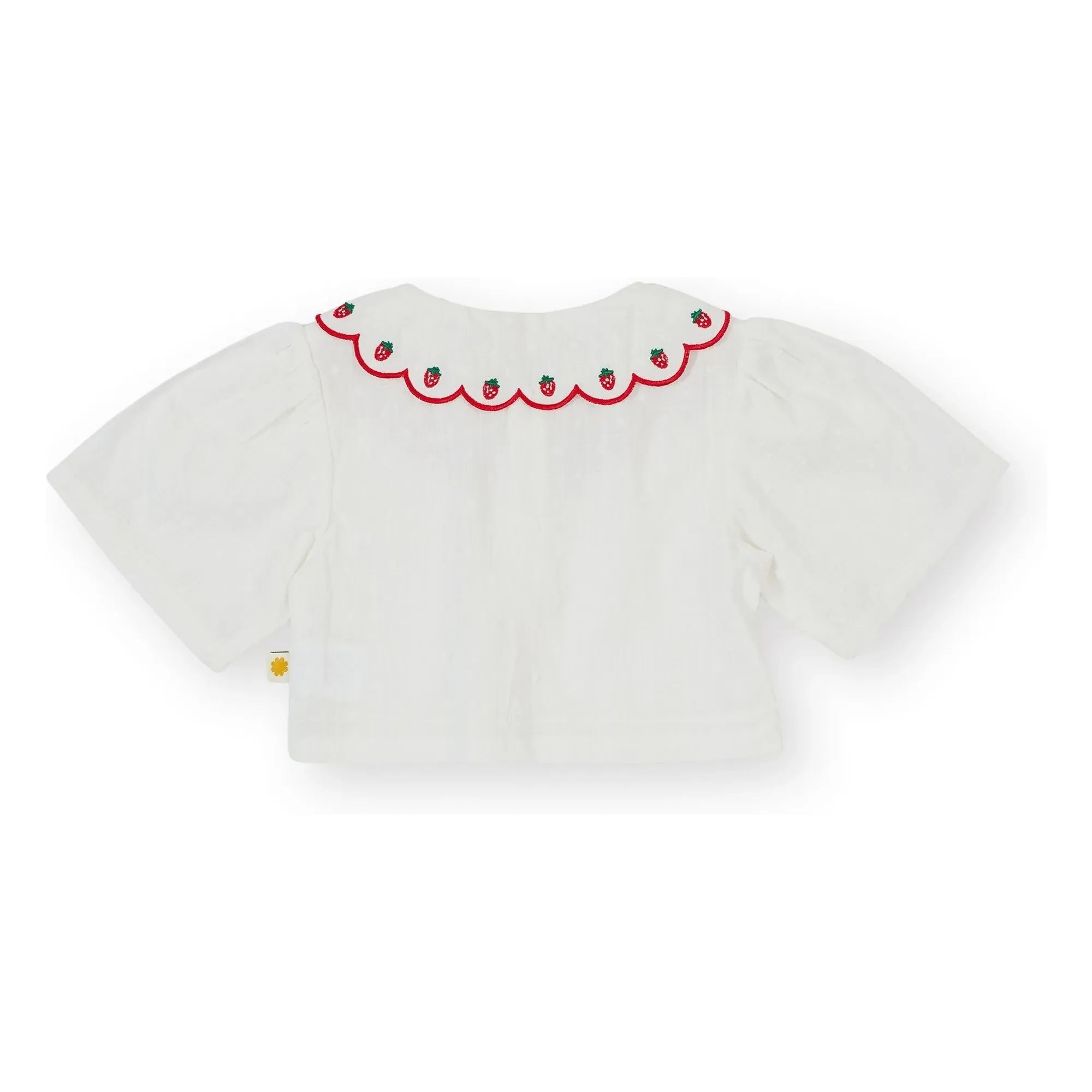 Goldie + Ace - Çilek Crop Bluz | Fildişi