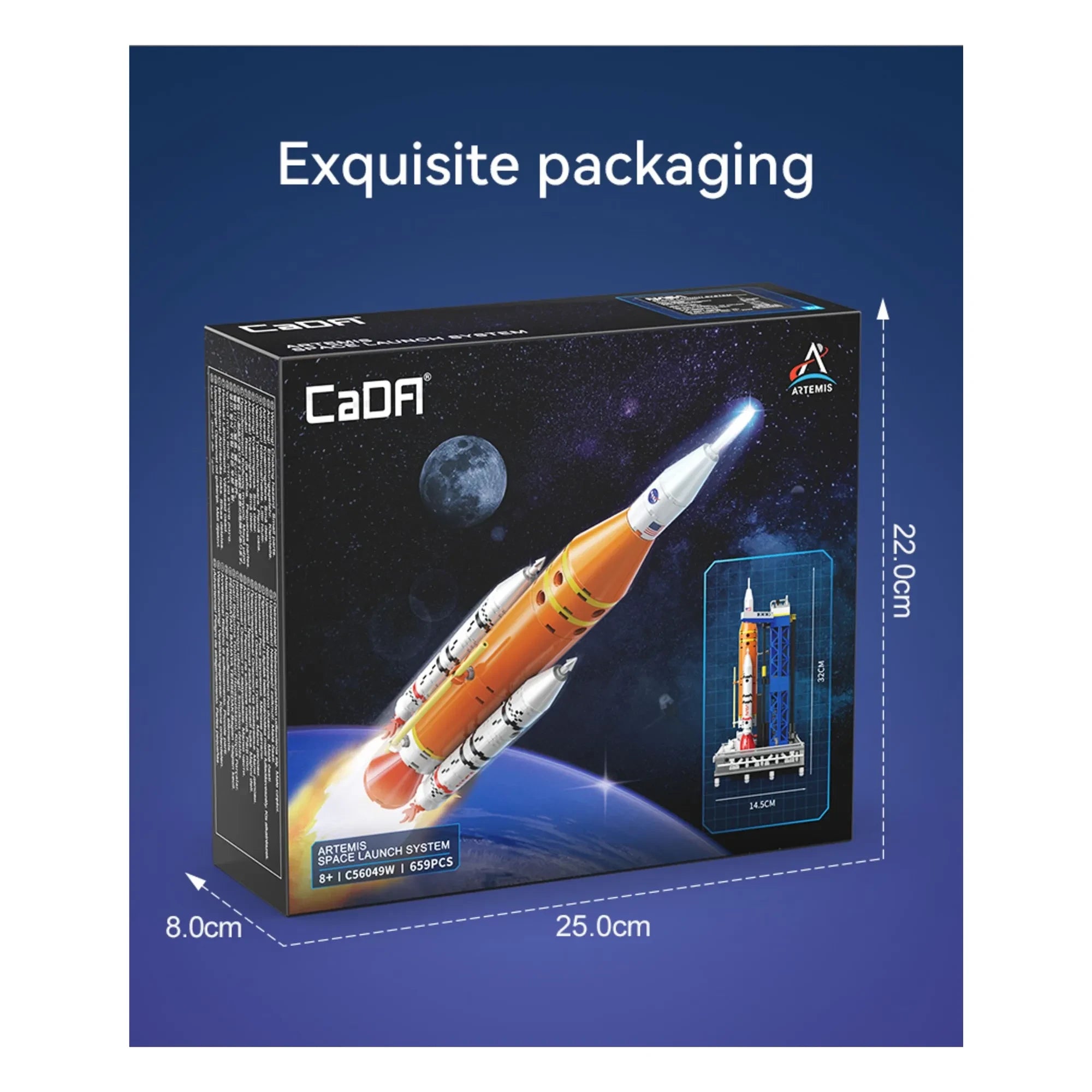 Cada - NASA Artemis SLS roketi yapım seti - 659 parça