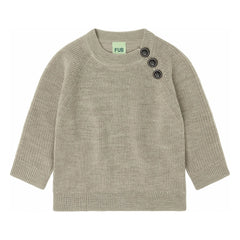 FUB - Raglan Merinos Yün Kazak | Heather beige