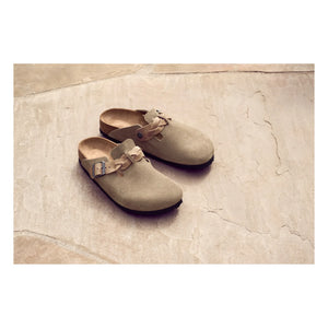 BIRKENSTOCK - Boston Örgü Sabo Terlik Dar Kalıp | Toz kahverengi
