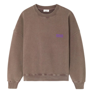 American Vintage - Plizzy Pamuklu Sweatshirt | Kahverengi