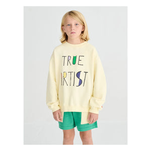 True Artist - Sweat N°11 Organik pamuk | Soluk sarı