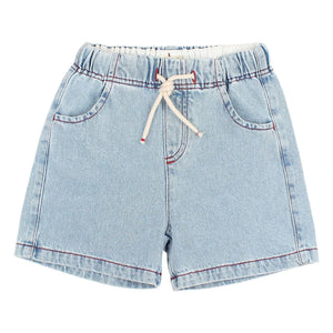 Búho - Yıkanmış Denim Bermuda Şort | Açık Mavi