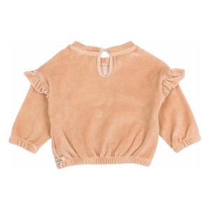 Búho - Organik Pamuk Kadife Sweatshirt | Pembe
