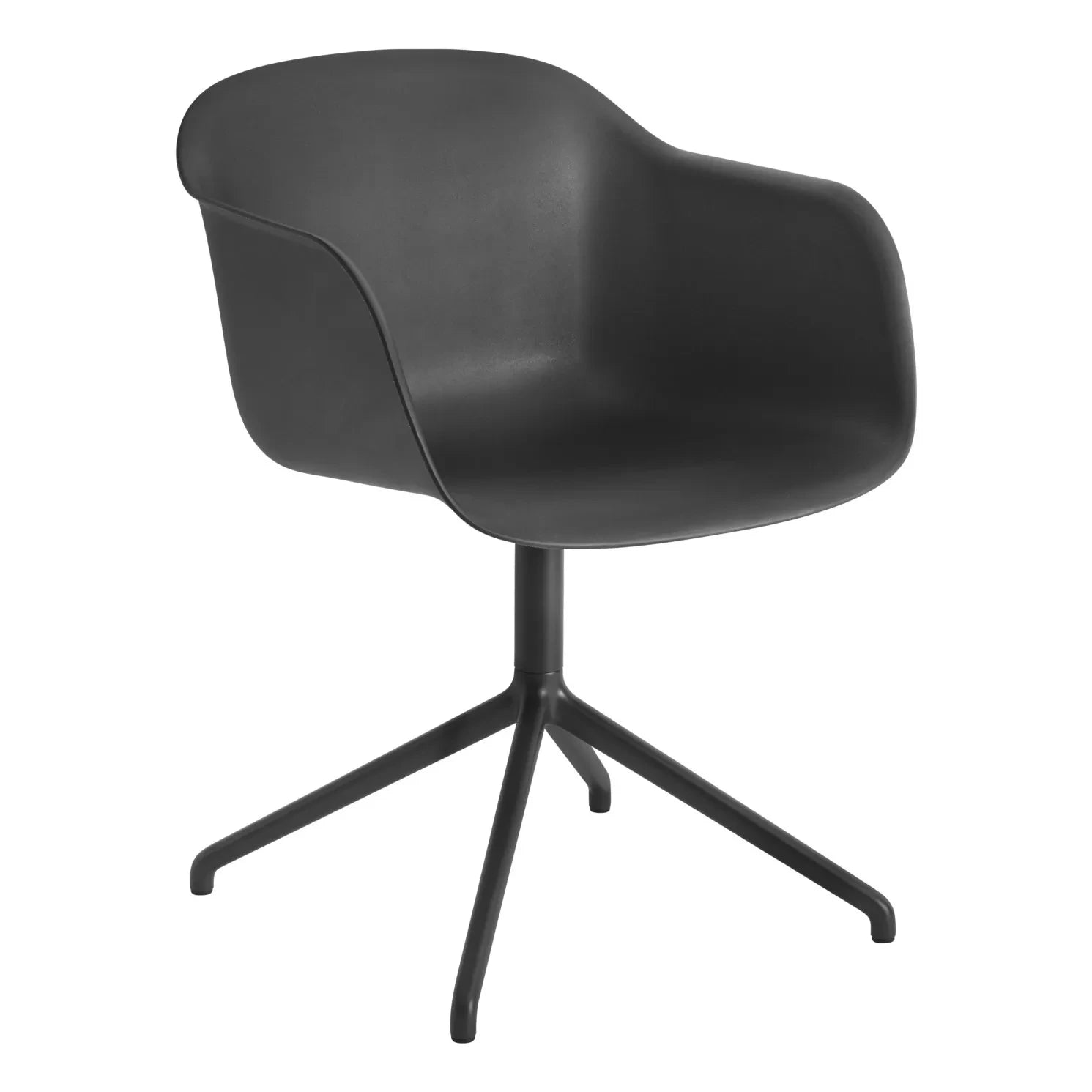 Muuto - Kolçaklı Geri Dönüştürülmüş Fiber Plastik Sandalye | Siyah