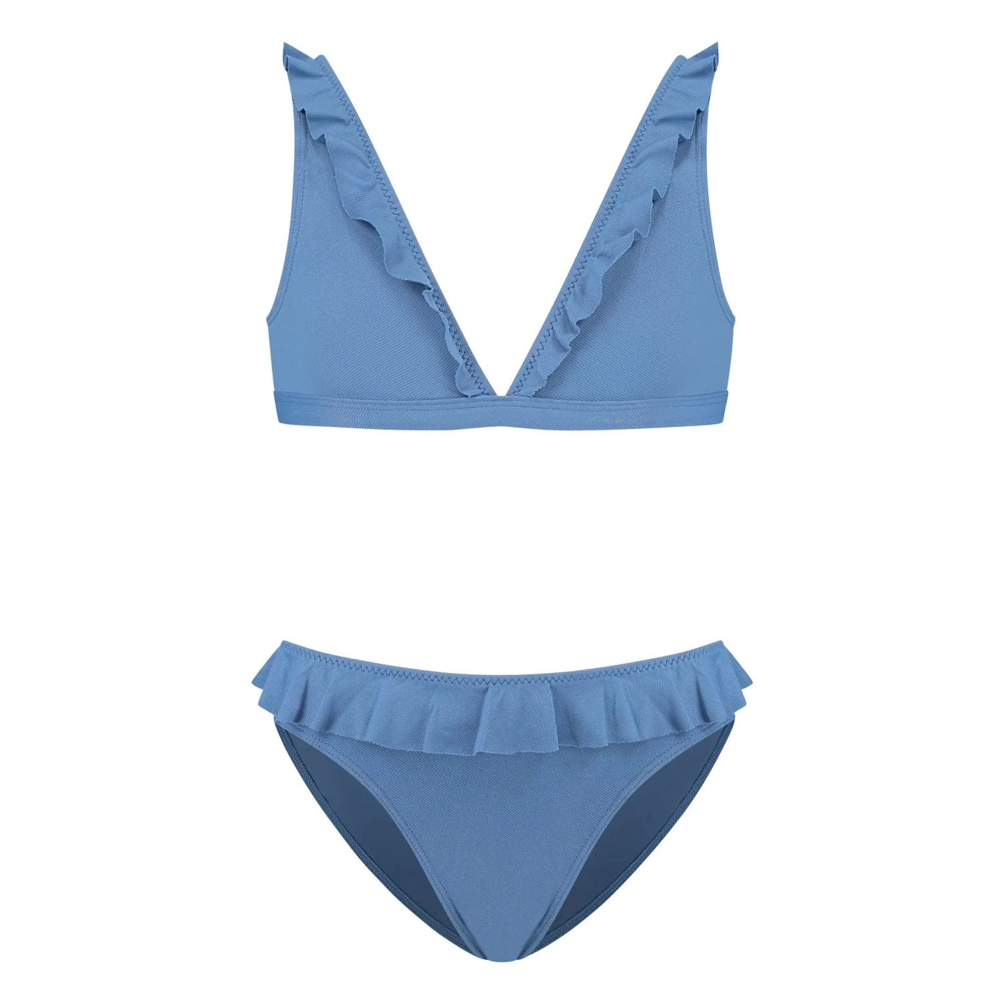 Beachlife - Volanlı Mayo | Mavi