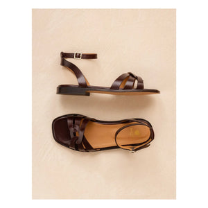 Bobbies - Hanaé Deri sandaletler | Kahve