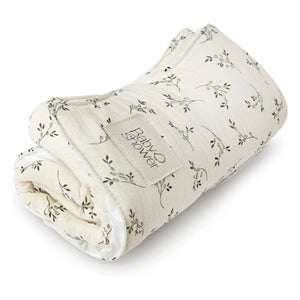 Babyshower - Knot Olive Bloom seyahat alt değiştirme matı | Ecru