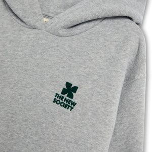 the new society - TNS Logo Kapüşonlu Sweatshirt | Gri