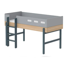 Flexa - Popsicle Orta Yükseklikli Merdivenli Karyola 90x200cm | Mavi