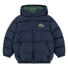 Lacoste - Geri Dönüştürülmüş Elyaf Logolu Dolgulu Mont | Lacivert