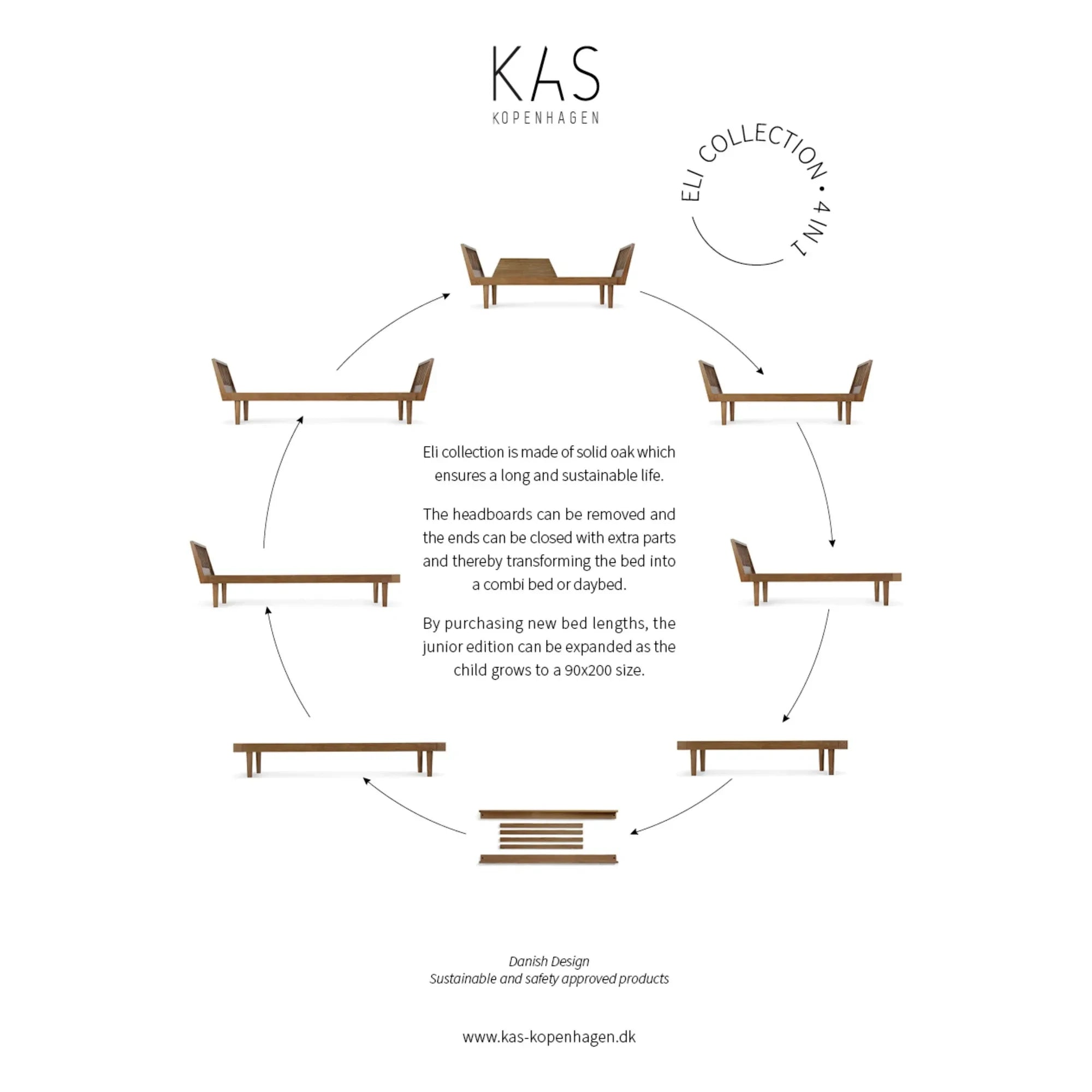 KAS Kopenhagen - Eli Daybed | Chêne fumé