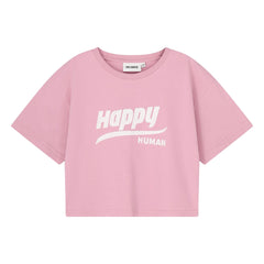 Cos I Said So - Happy Human kısa T-shirt Organik pamuk | Pembe