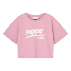 Cos I Said So - Happy Human kısa T-shirt Organik pamuk | Pembe