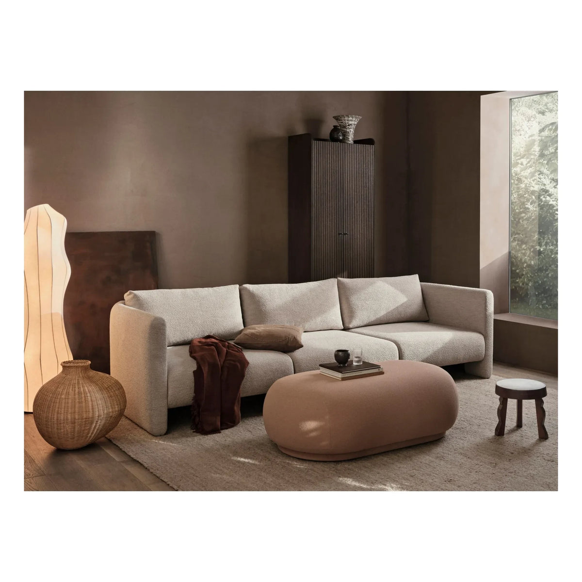 Ferm Living - Dase bouclé sağ modül kanepe | Bej