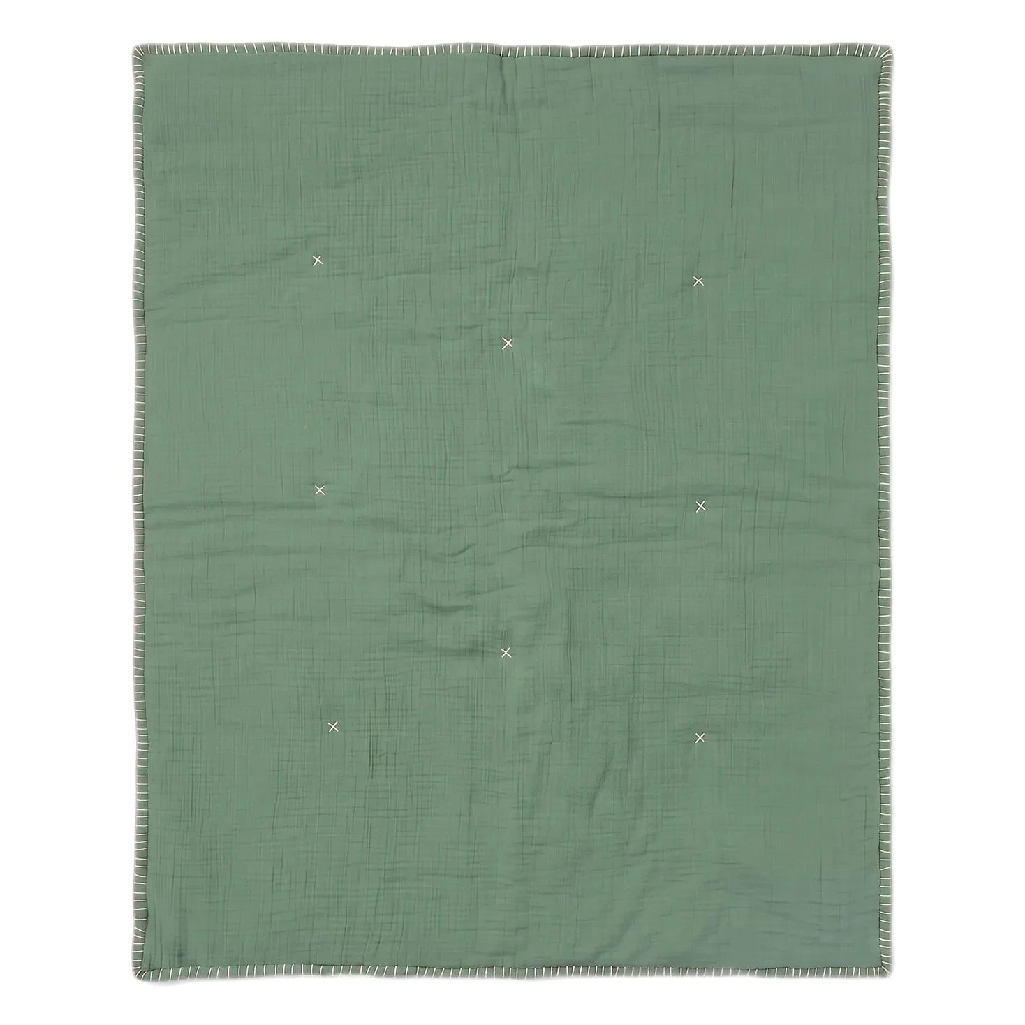 Editions Aimable - Pablo kapitone örtü | Moss Green Gauze