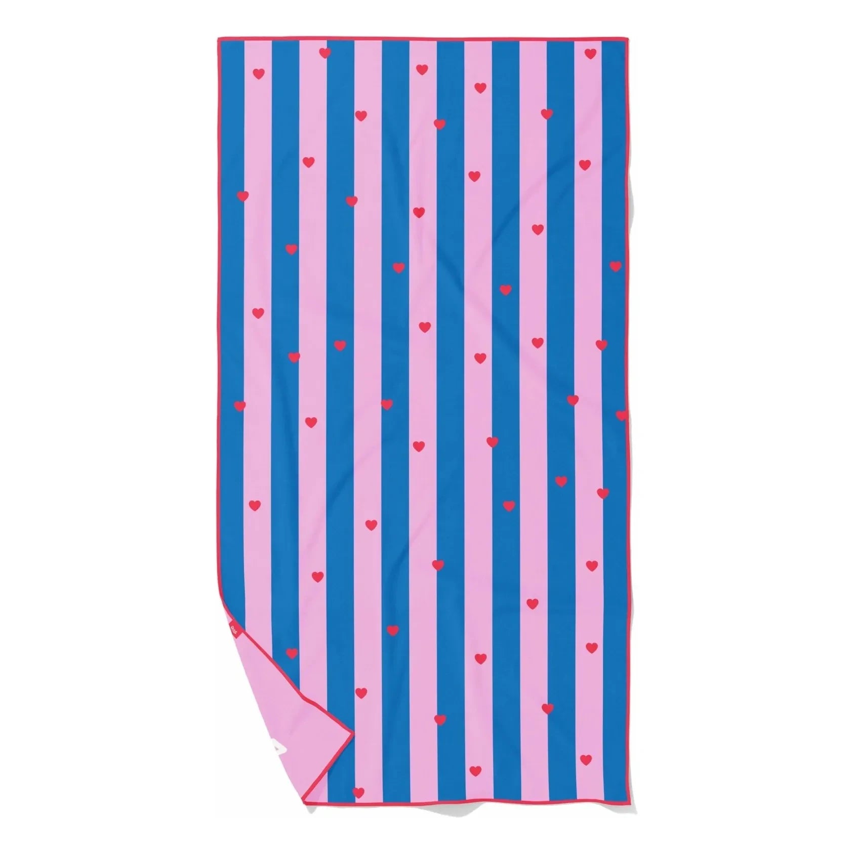 Quut - Phare Cœurs mikrofiber plaj havlusu | Pembe