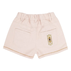 Jenest - Lilou Organik Pamuklu Twill Şort | Soluk Pembe
