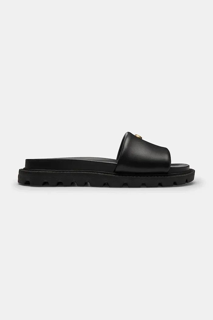 Coach Brynn Leather Slide Sandal Kadın Deri Düz Taban Terlik