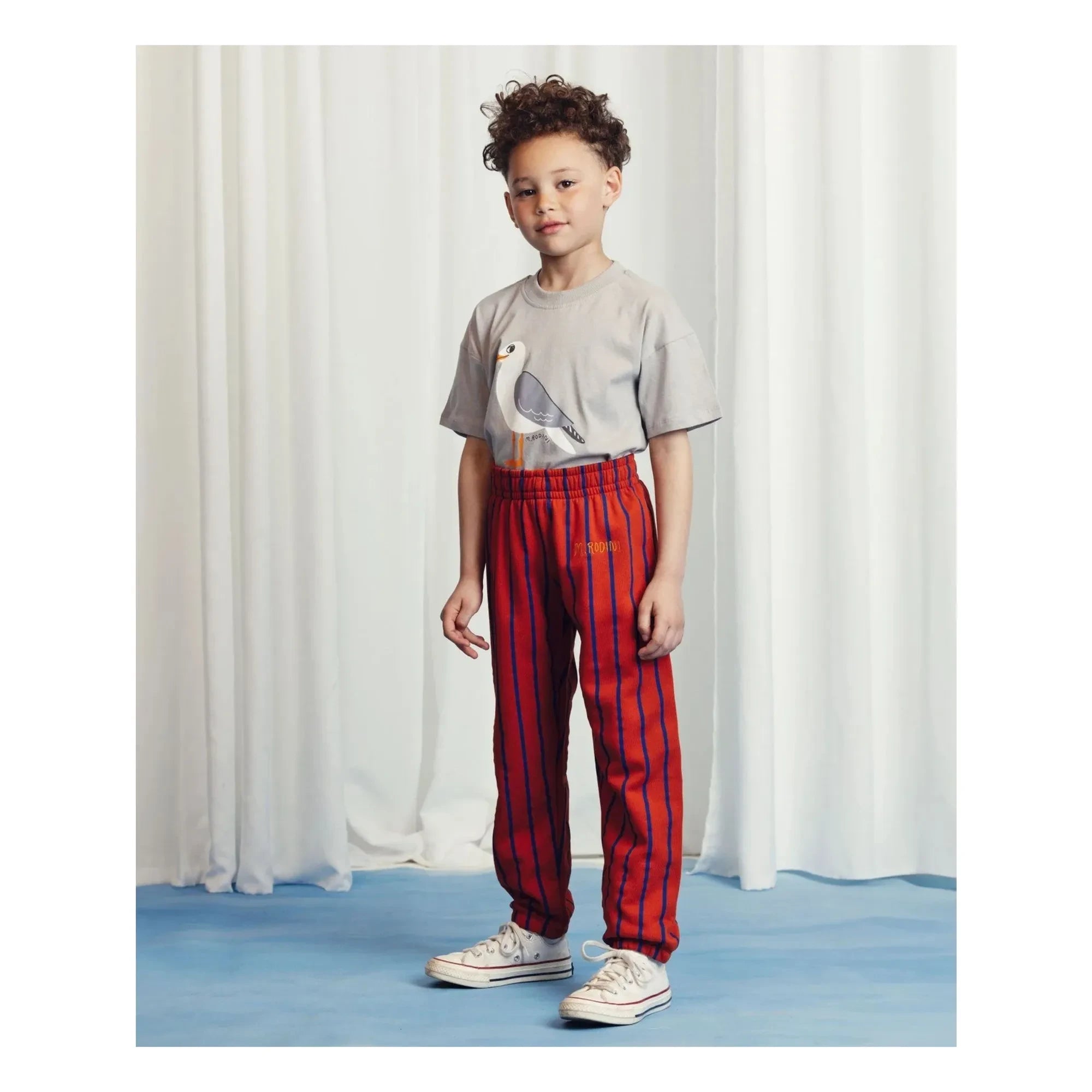 Mini Rodini - Seagull T-shirt Organik pamuk | Gri