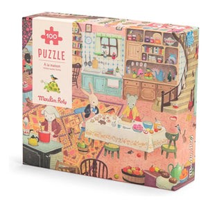 Moulin Roty - A la maison yapboz - 100 parça