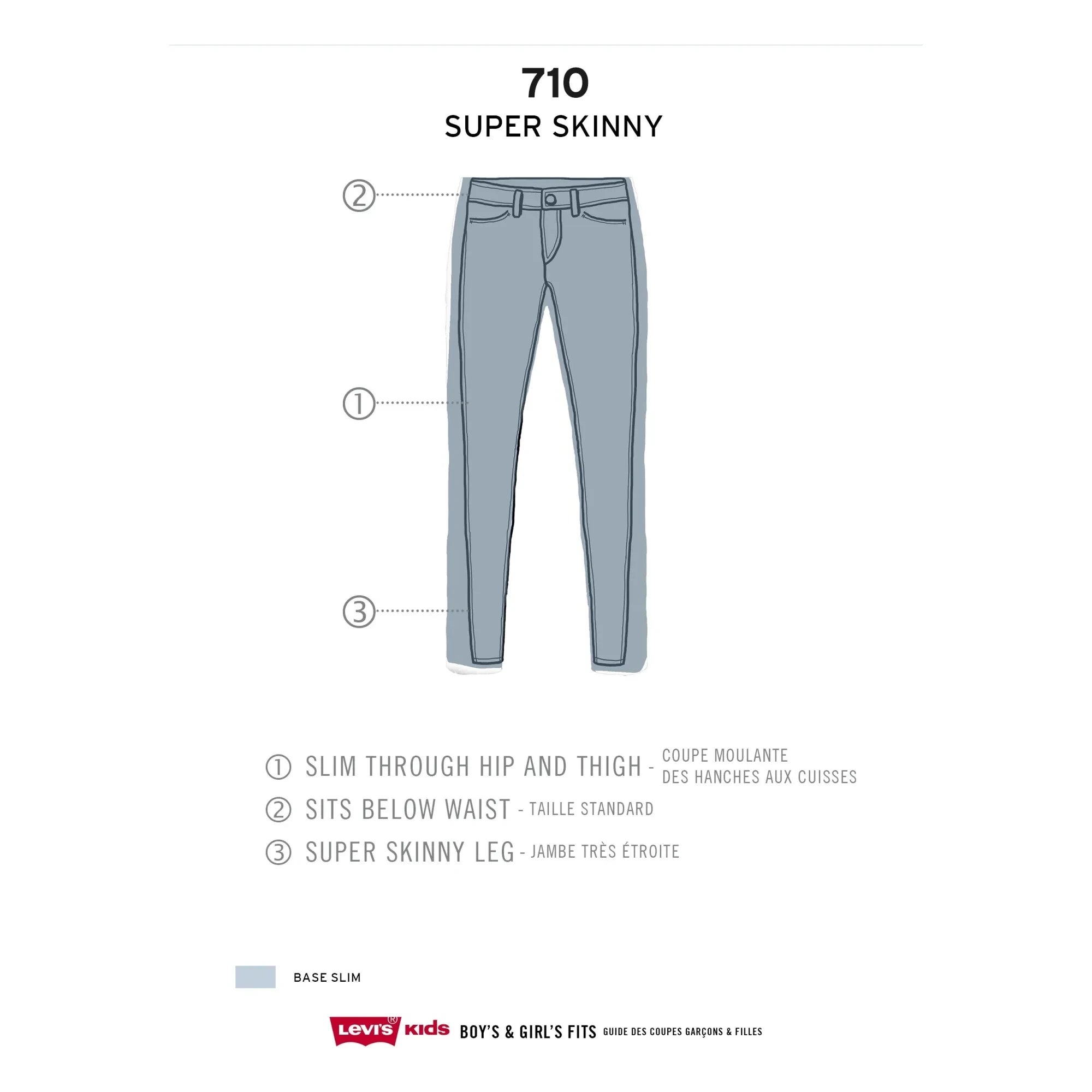 Levi's - 710 Süper Dar Jean | Denim